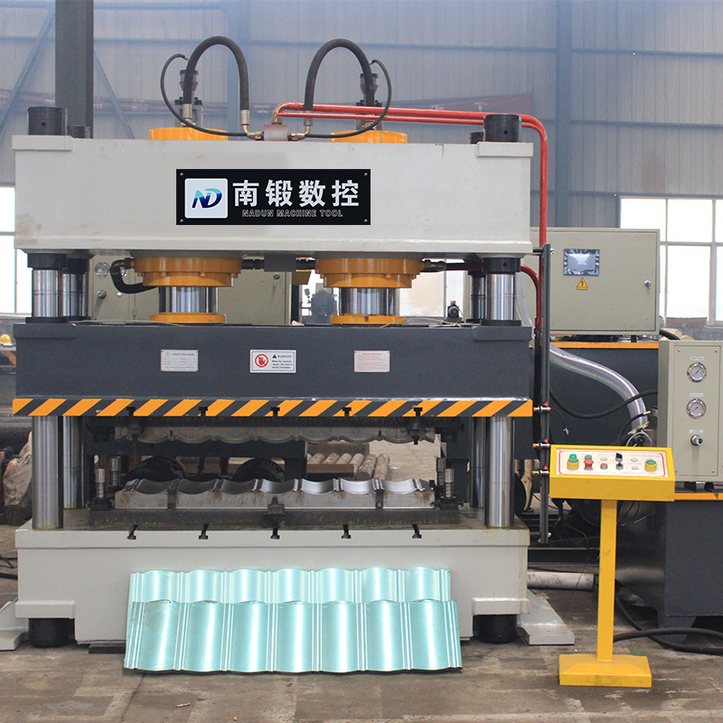 金屬瓦成型液壓機315噸彩石瓦壓型油壓機雙缸四柱壓力機
