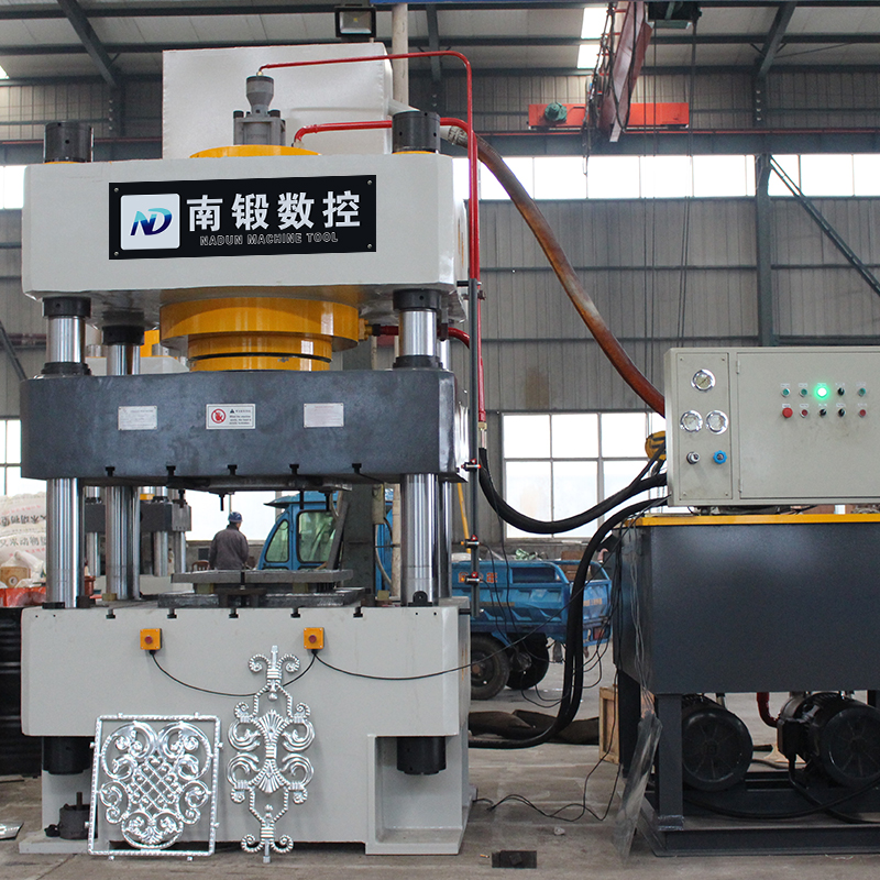 500T壓花三梁四柱油壓機，淺拉伸成型油壓機